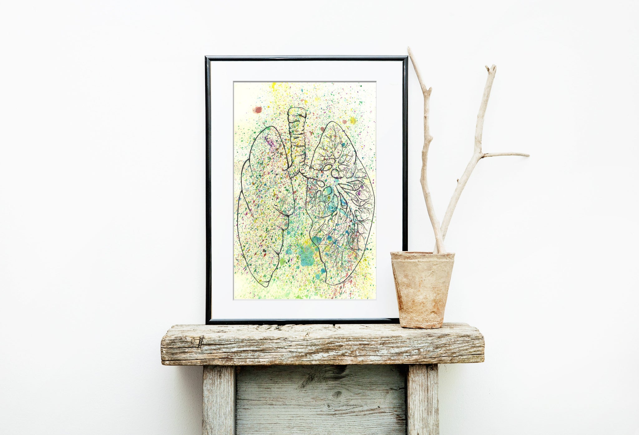 Anatomical Lungs Splatter