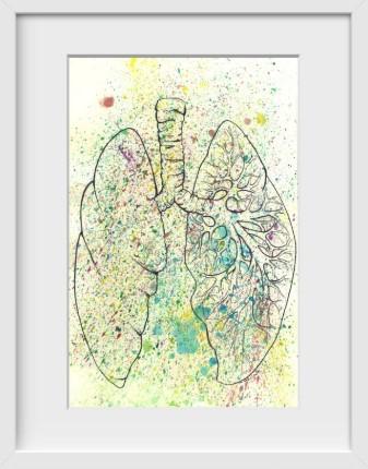 Anatomical Lungs Splatter