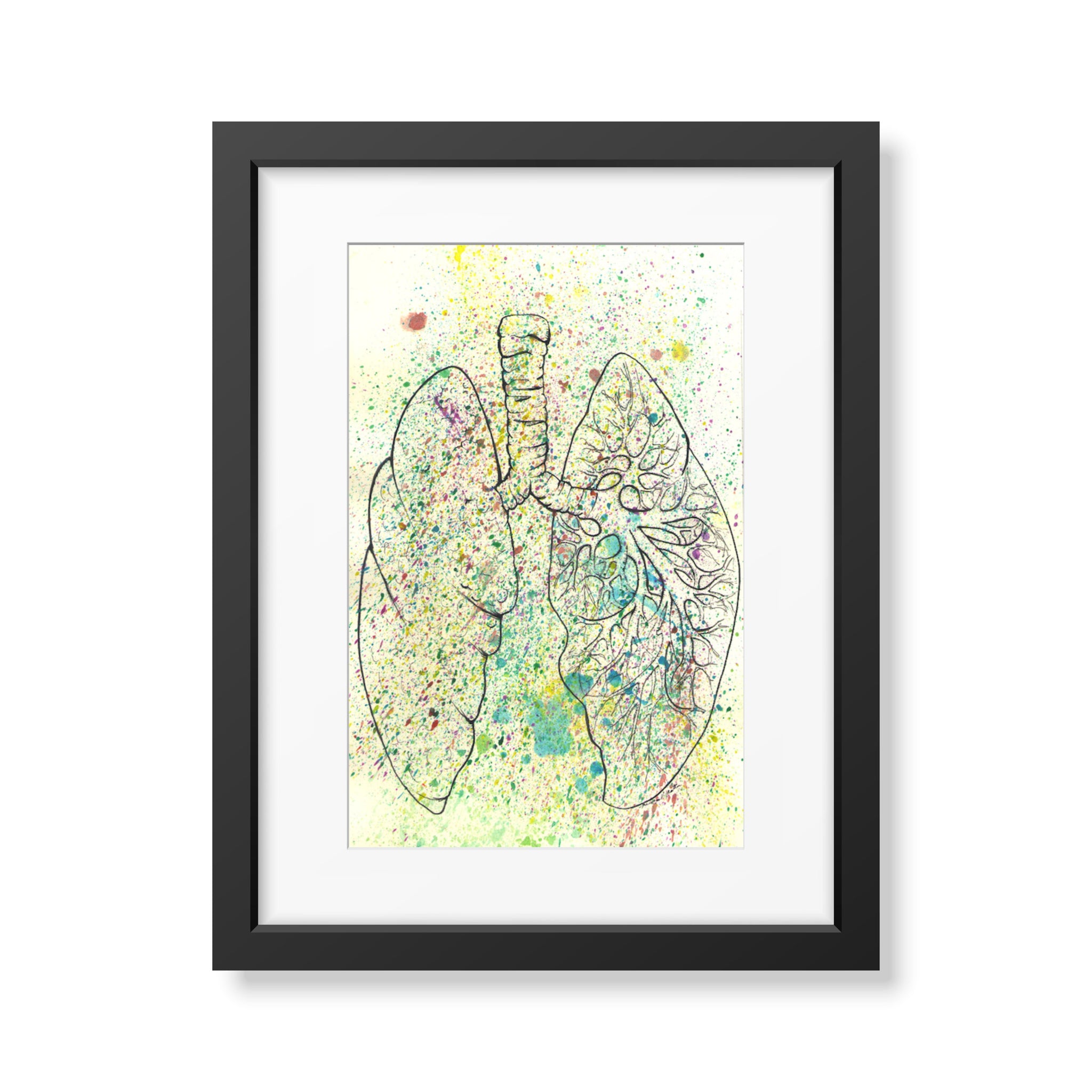 Anatomical Lungs Splatter
