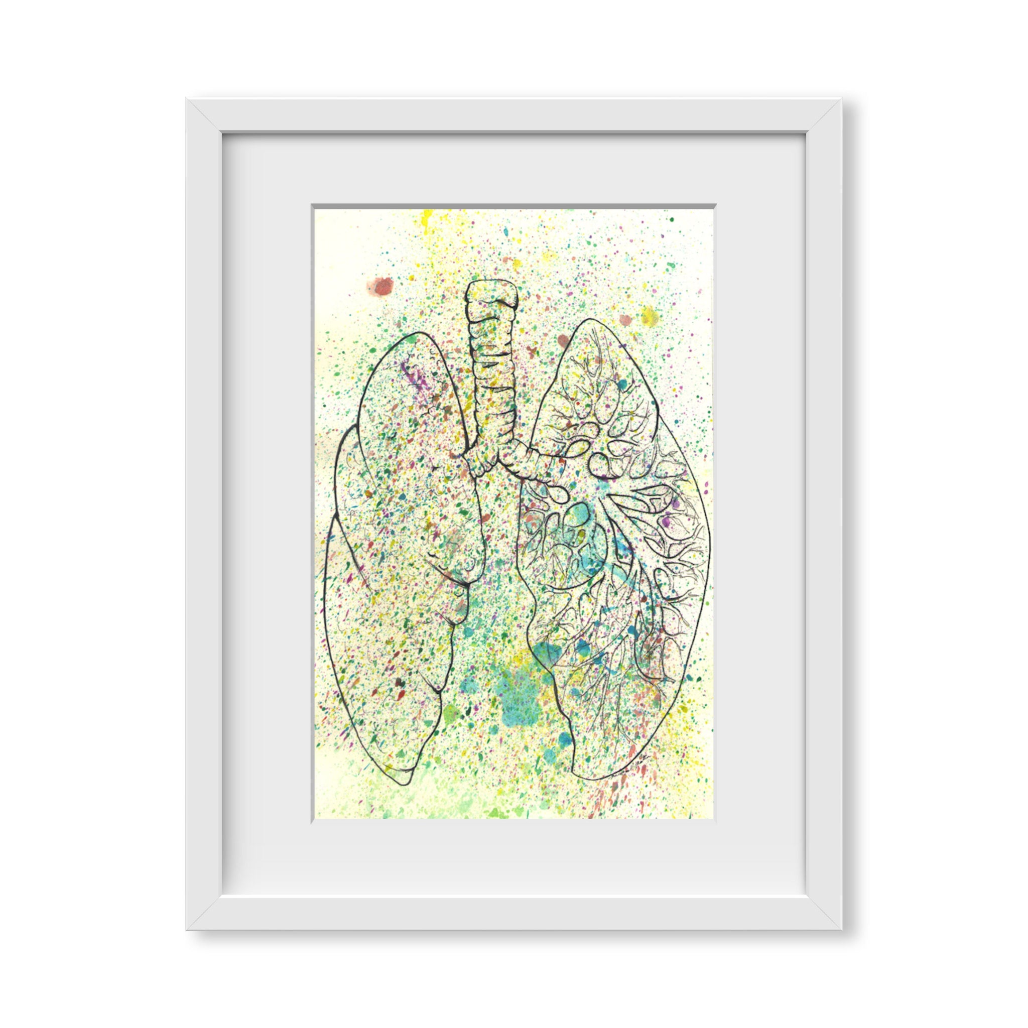 Anatomical Lungs Splatter