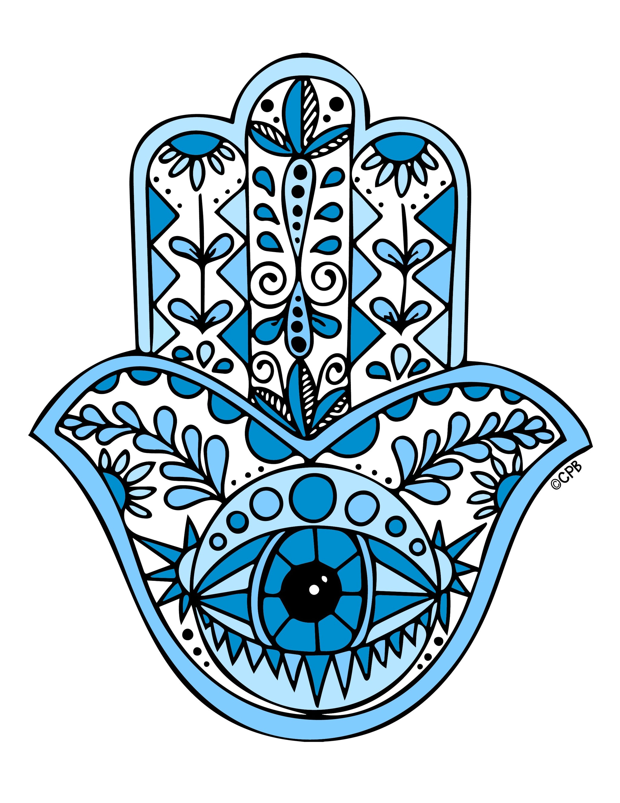 Blue Hamsa