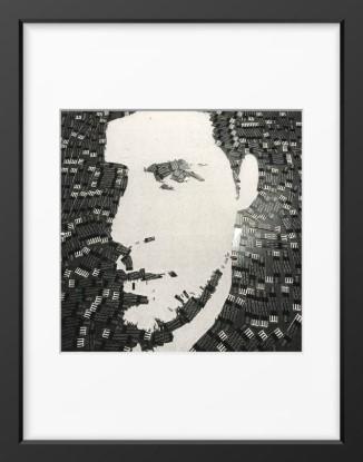 Natter Self Portrait in Diabetic Test Strips