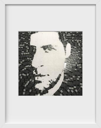 Natter Self Portrait in Diabetic Test Strips