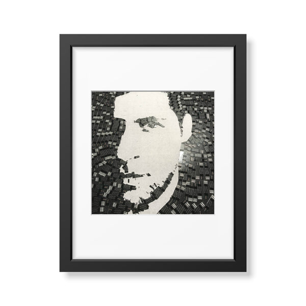 Natter Self Portrait in Diabetic Test Strips