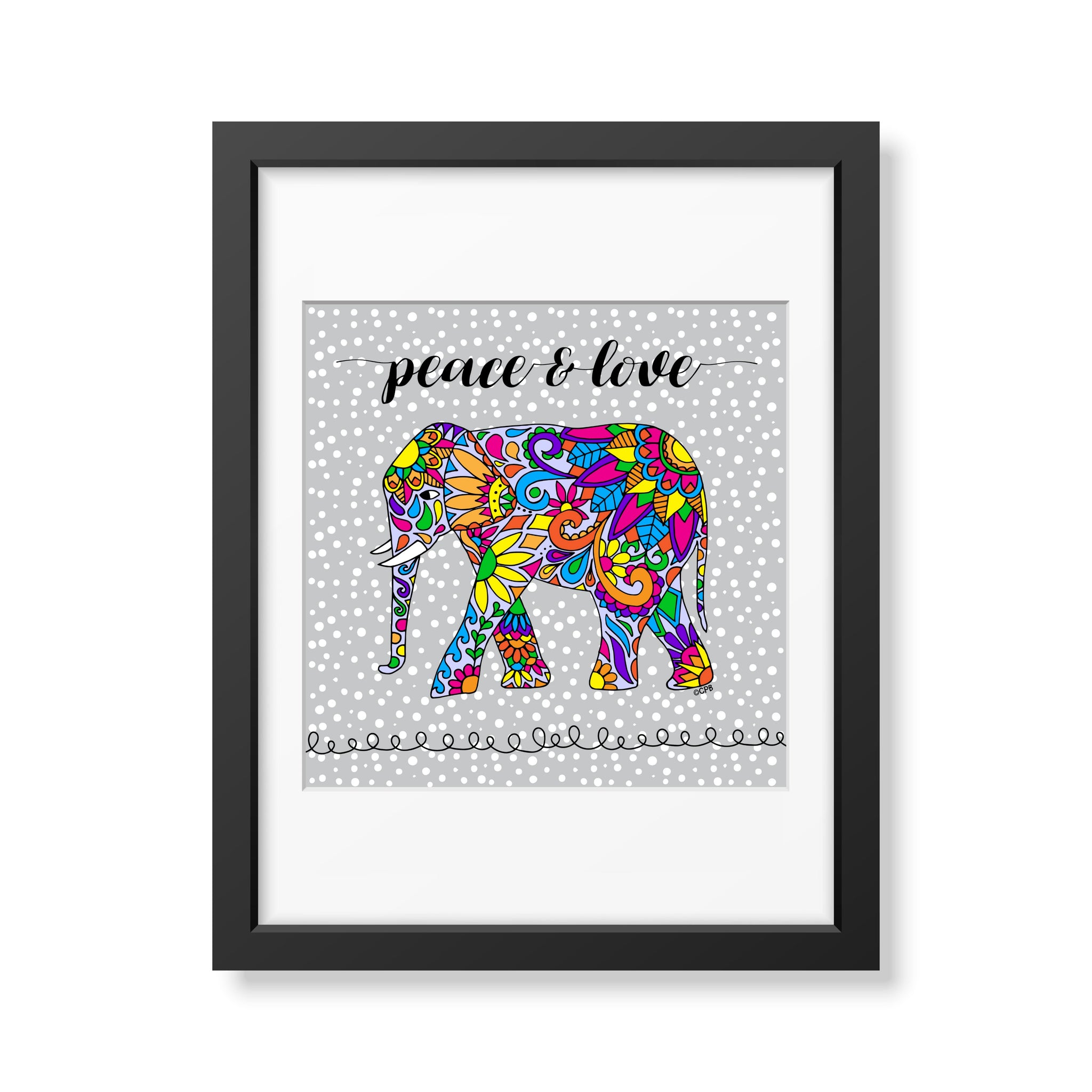 Peace & Love Elephant