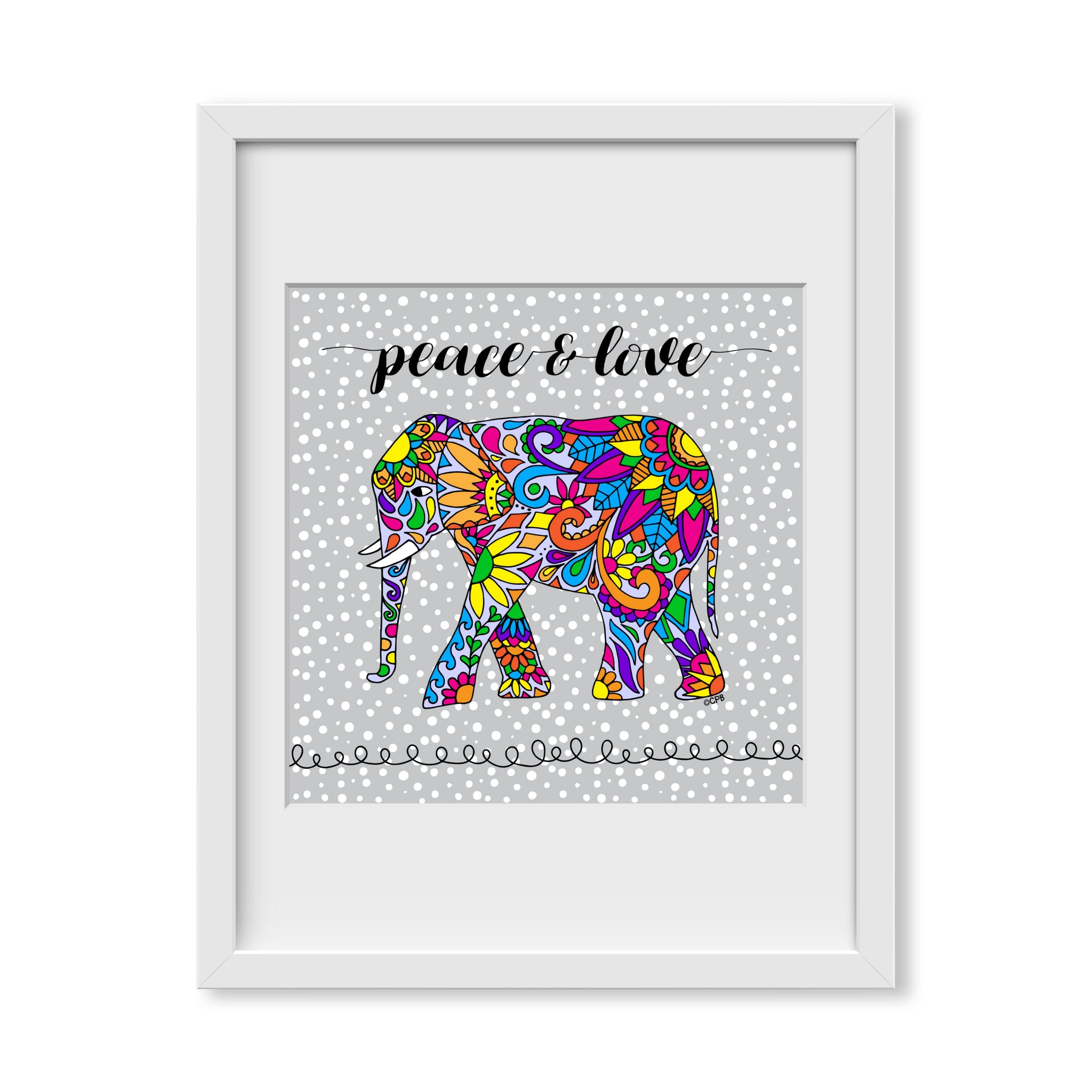 Peace & Love Elephant