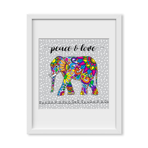 Peace & Love Elephant