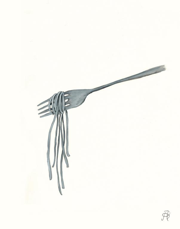 Pasta on Fork