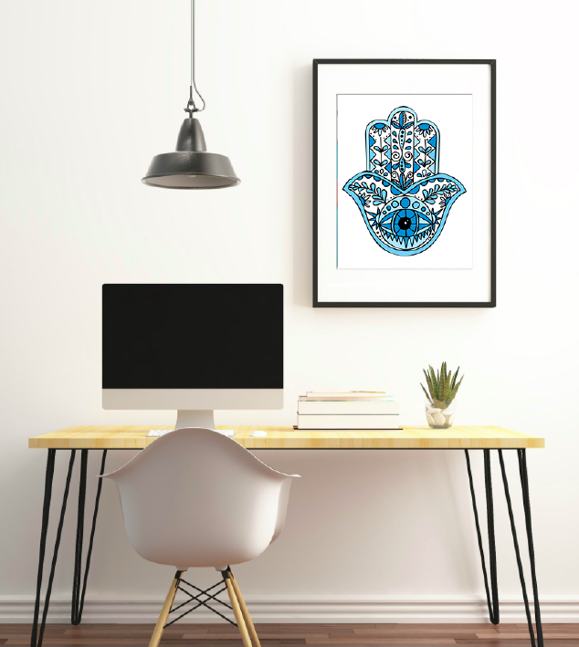 Blue Hamsa