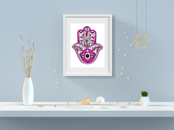Pink Hamsa